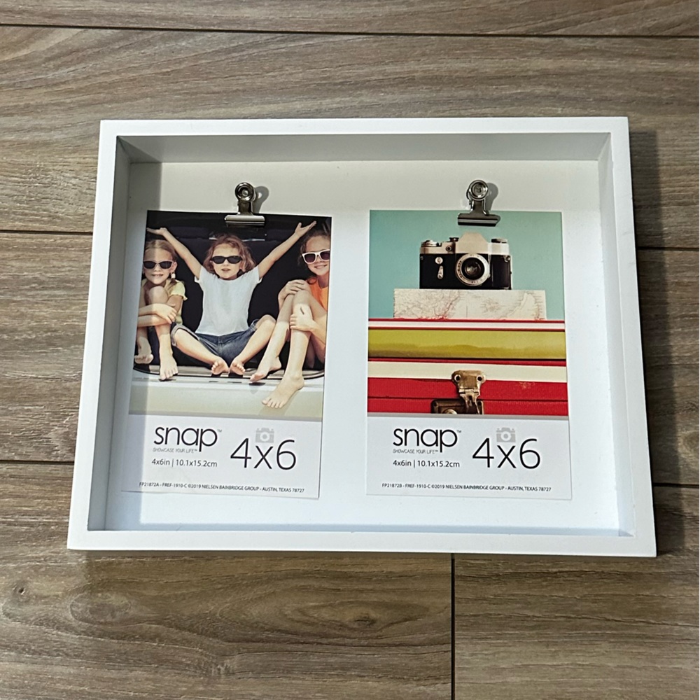 Nielson Bainbridge Snap Showcase your Life Shadow Box Fits Double 4x6 Photos